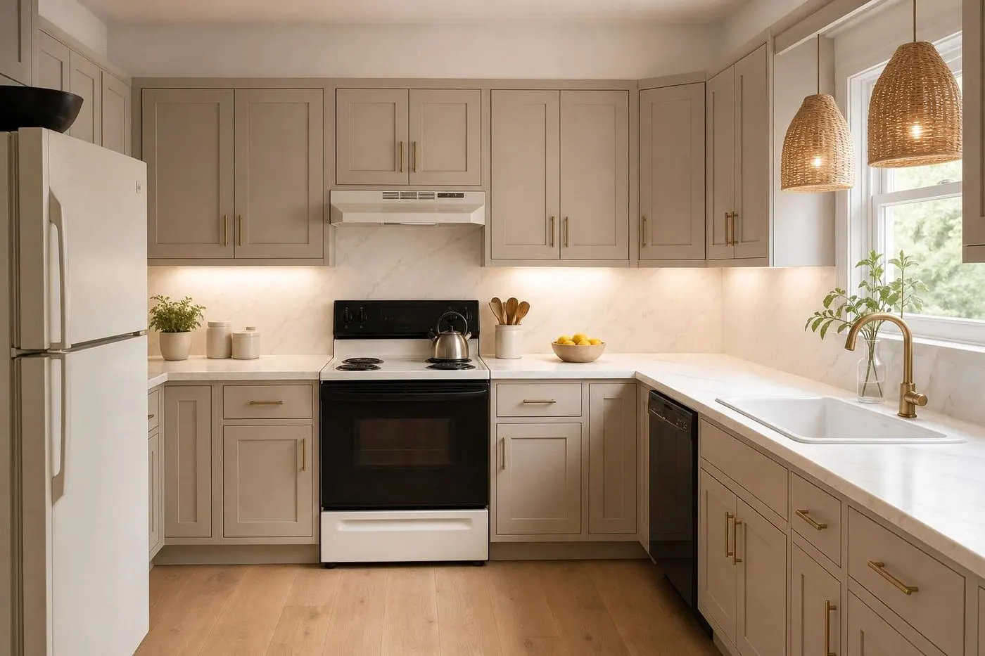 The same kitchen redesigned