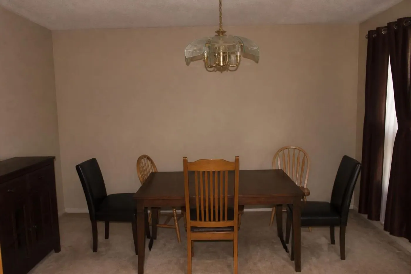 A dining room before redesign