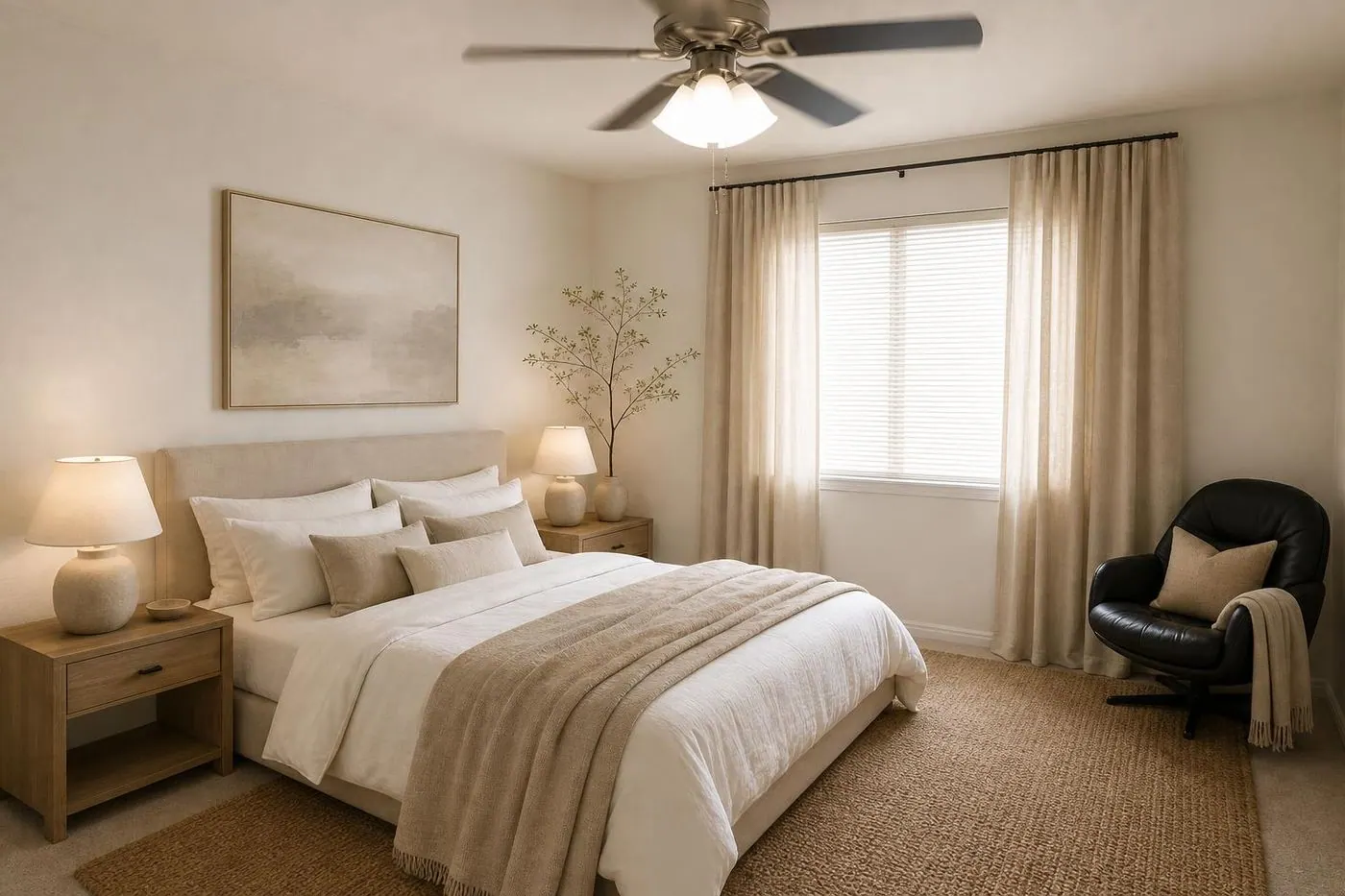 The same bedroom redesigned