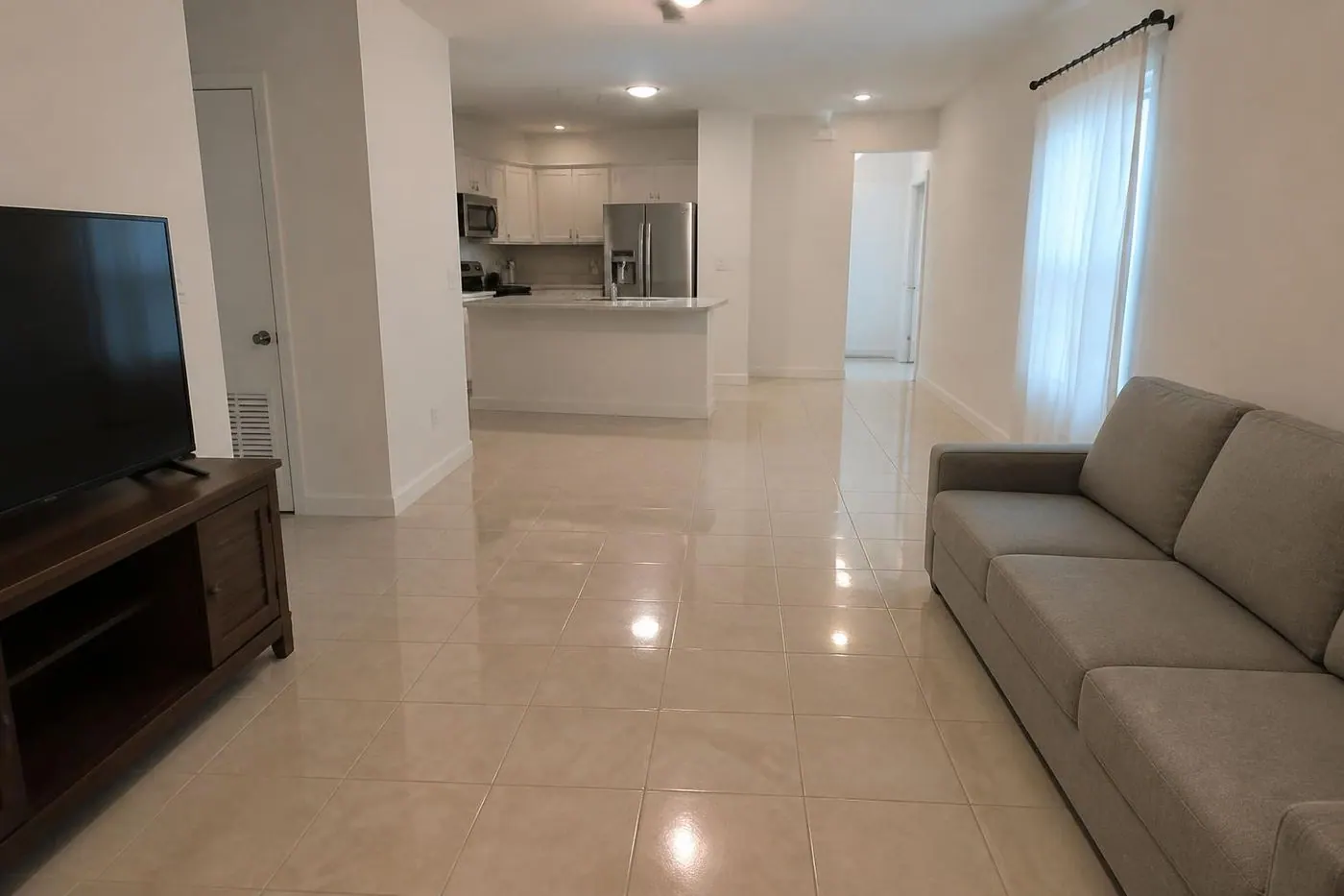 A room before new flooring