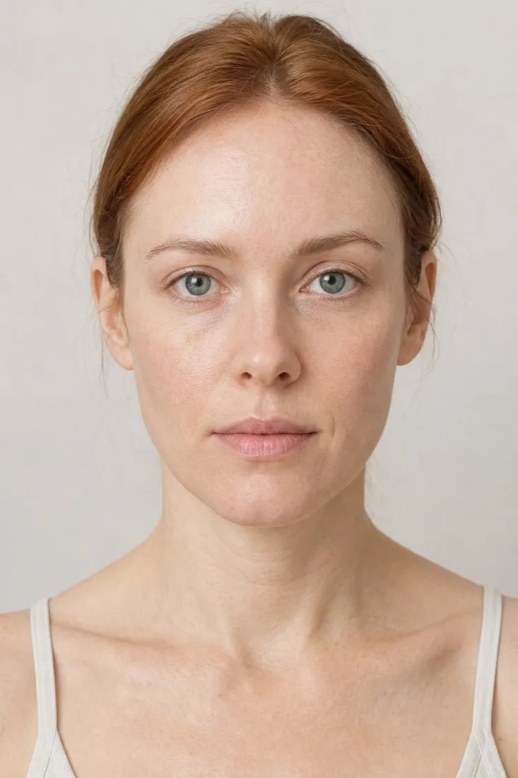 A client's own photograph before hydrated from within