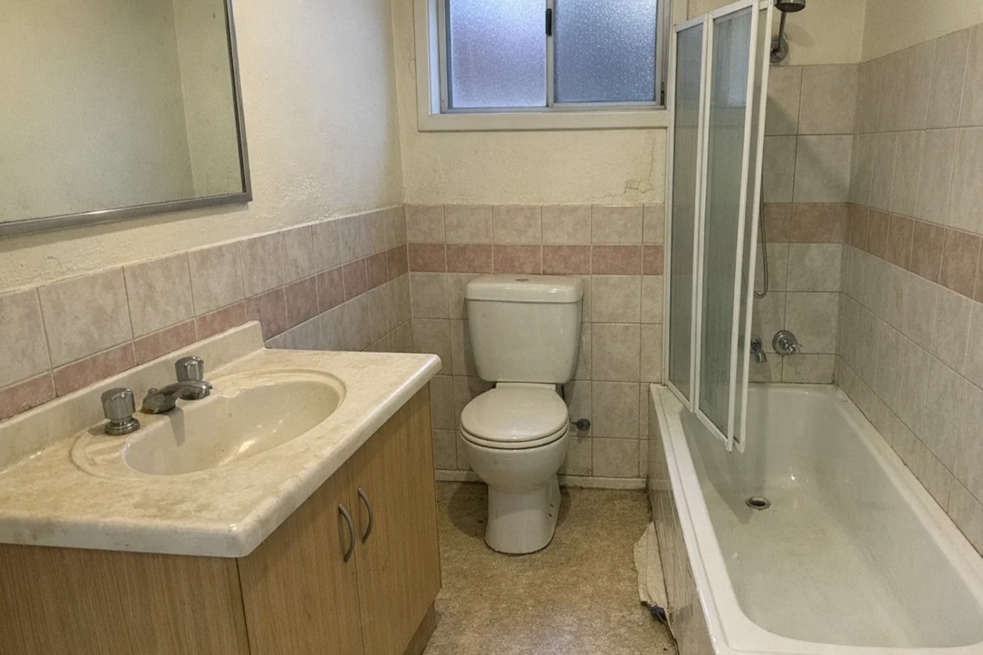 A bathroom photographed by the homeowner