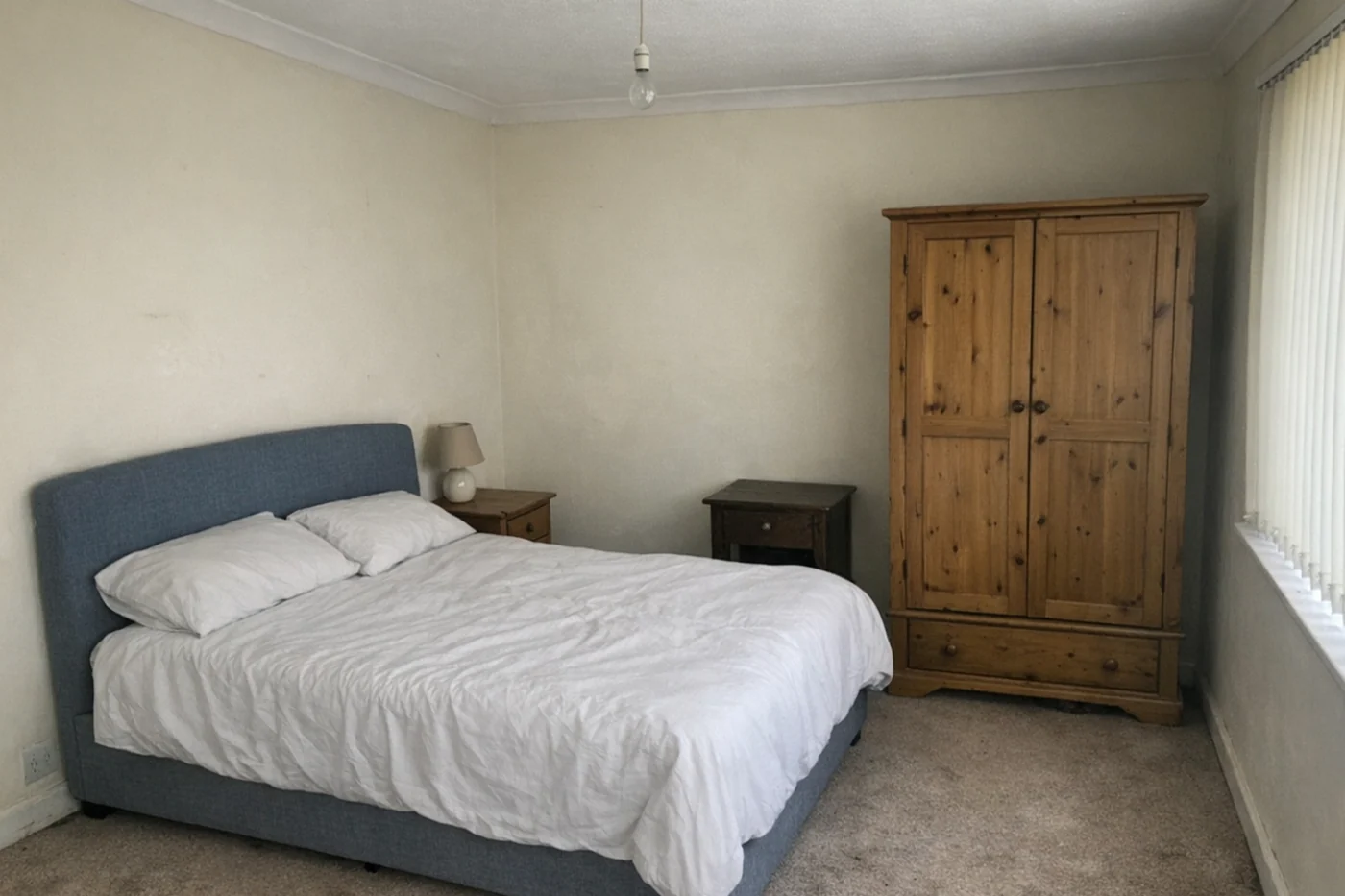 A bedroom photographed by the homeowner